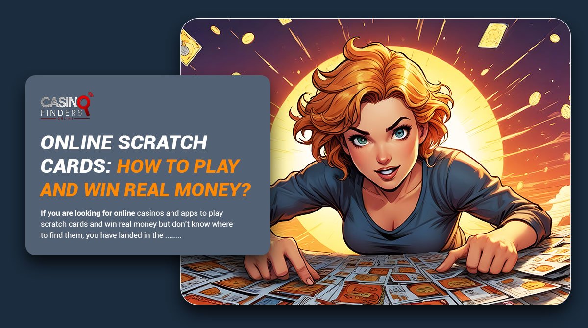 thumbnail image featuring a beautiful girl playing scratch cards