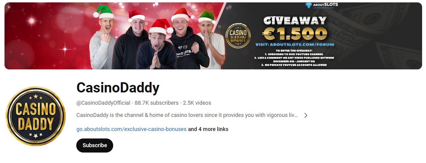 CasinoDaddy YouTube