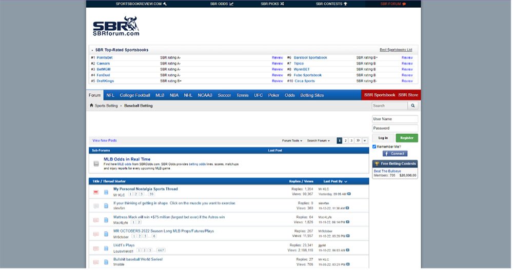 Sports Book Review Forum: Baseball Betting