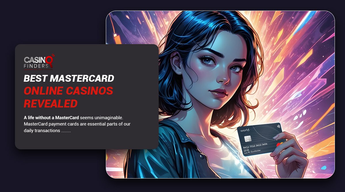 a beautiful girl holding a mastercard | the best mastercard online casinos guide