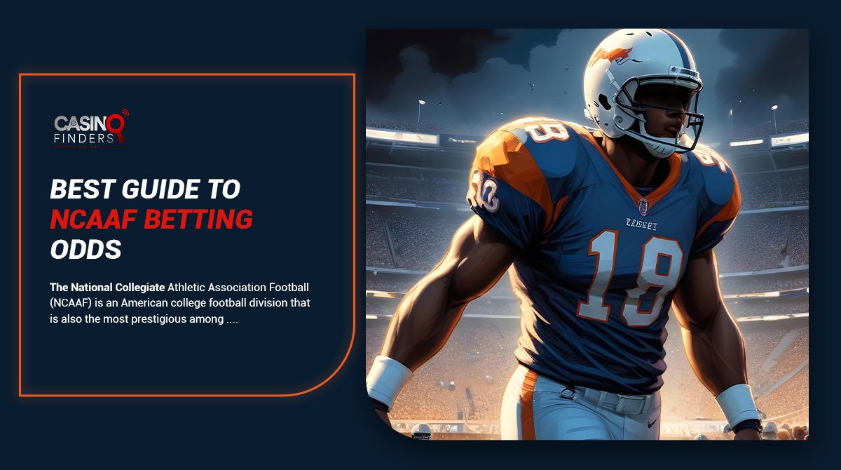 thumbnail image about NCAAF Betting Guide featuring a football player