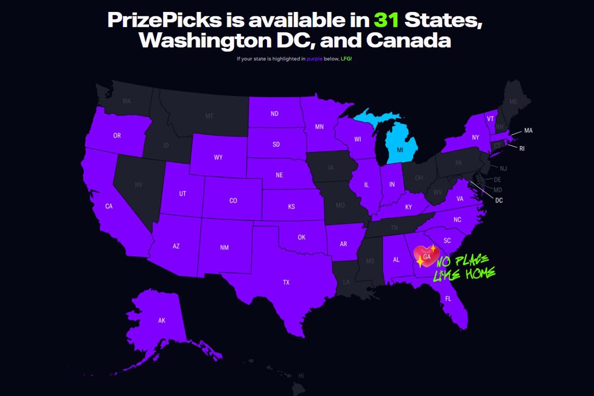 In What US States Can You Legally Play PrizePicks?