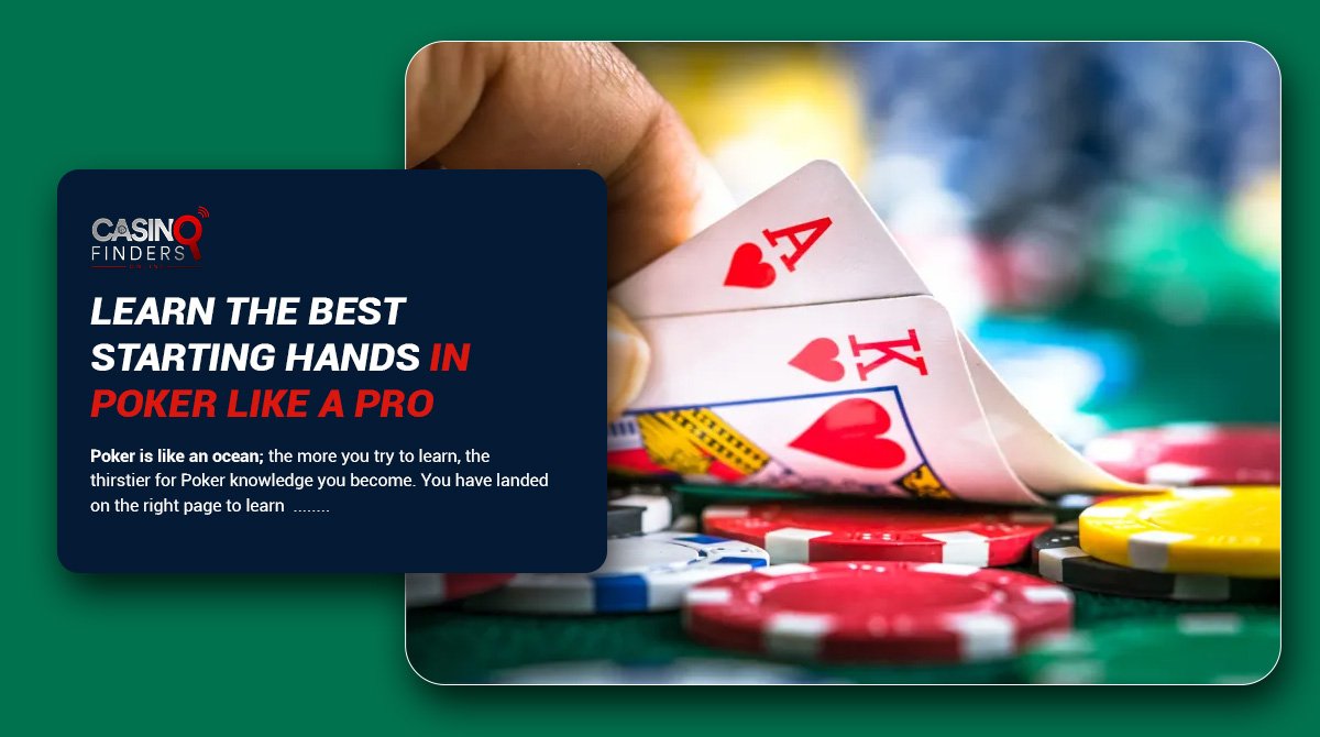 guide on the best starting hands in poker thumbnail image featuring AK hand