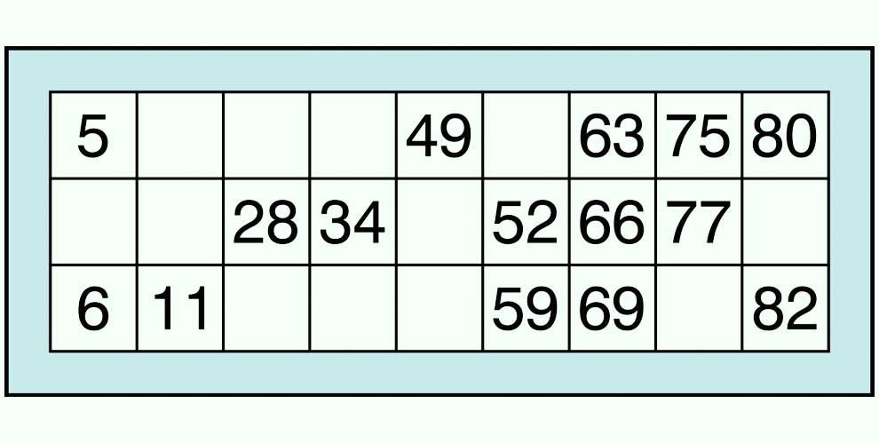 UK Bingo or Housie (90 Balls)