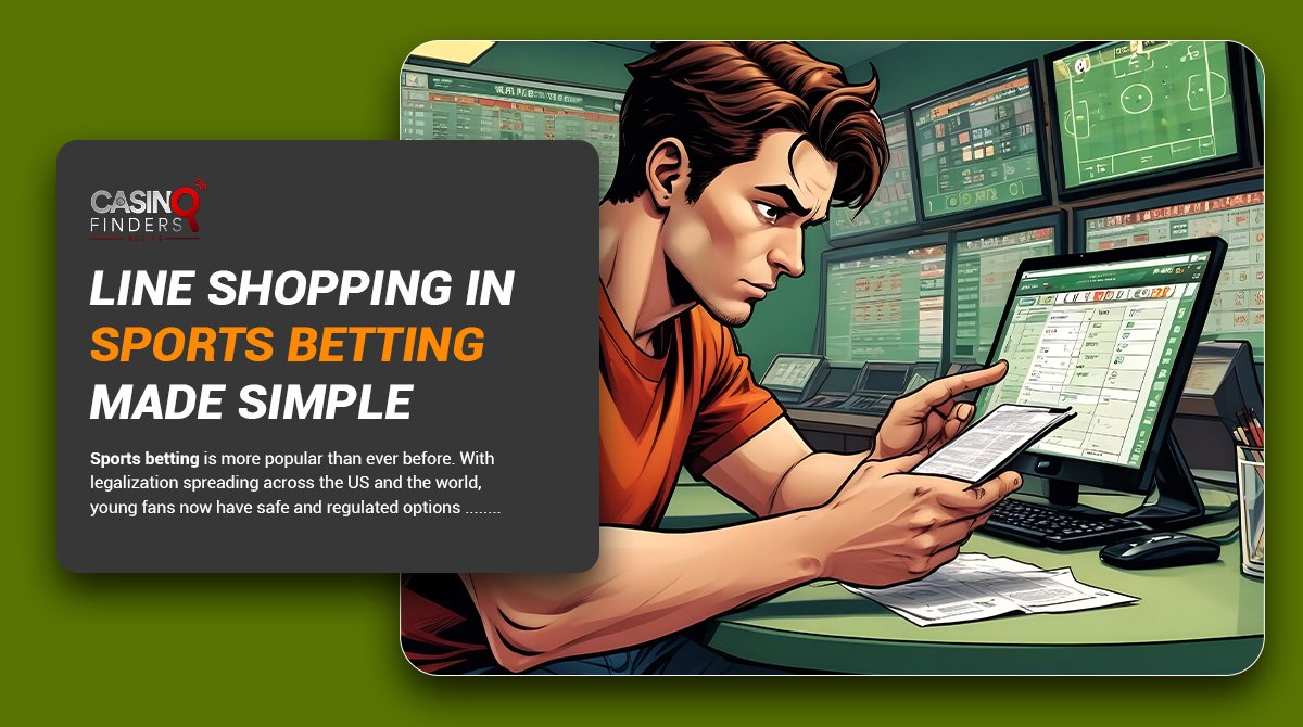thumbnail image featuring a male sports bettor shopping for best lines | guide to line shopping in sports betting