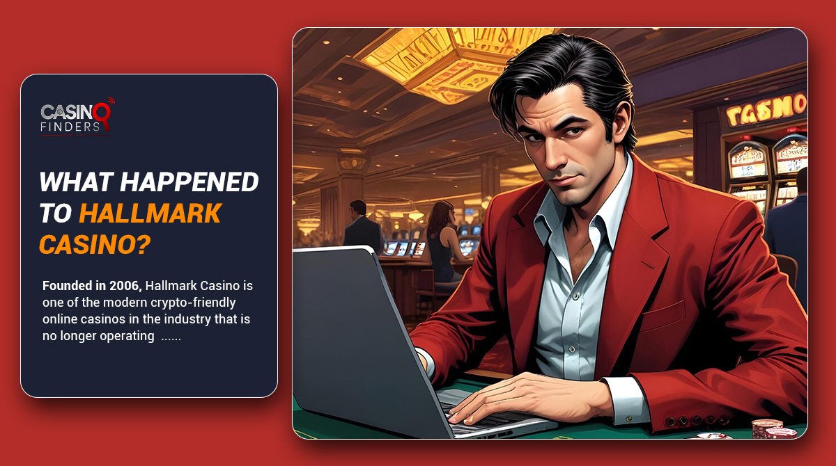 thumbnail image about Hallmark Casino featuring a male casino player with a lap top sitting at a casino