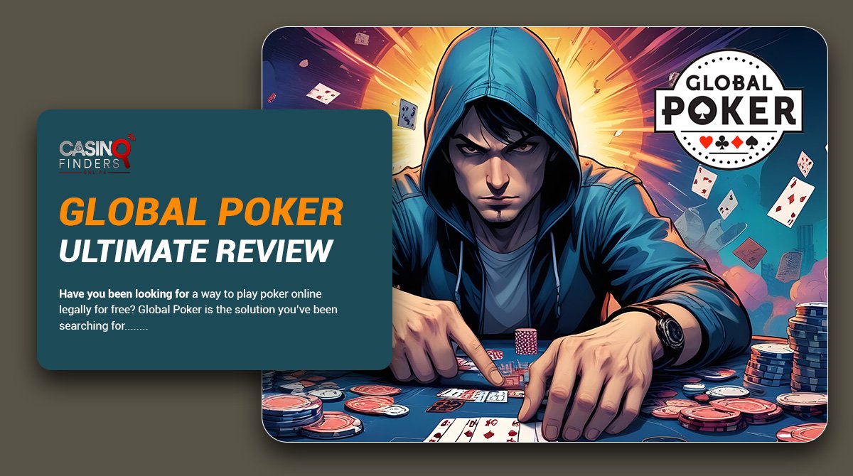 thumbnail image featuring a male poker player | Global Poker site review
