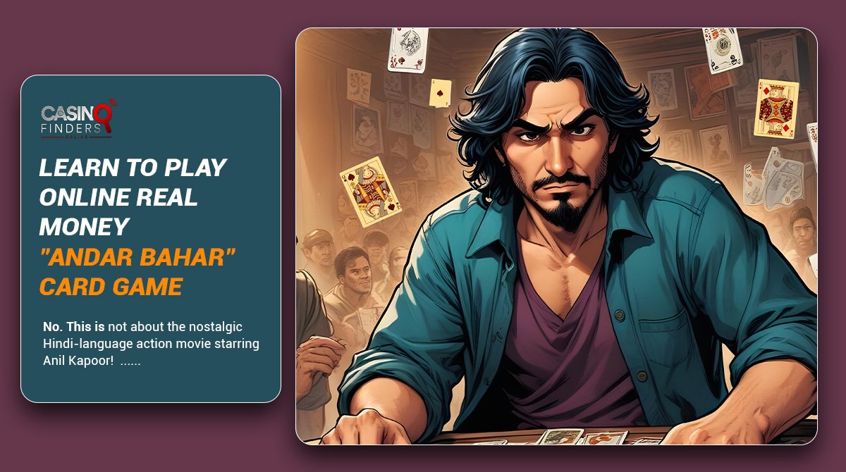 Thumbnail image featuring an Indian Andar Bahar Player about a guide to play real money Andar Bahar game