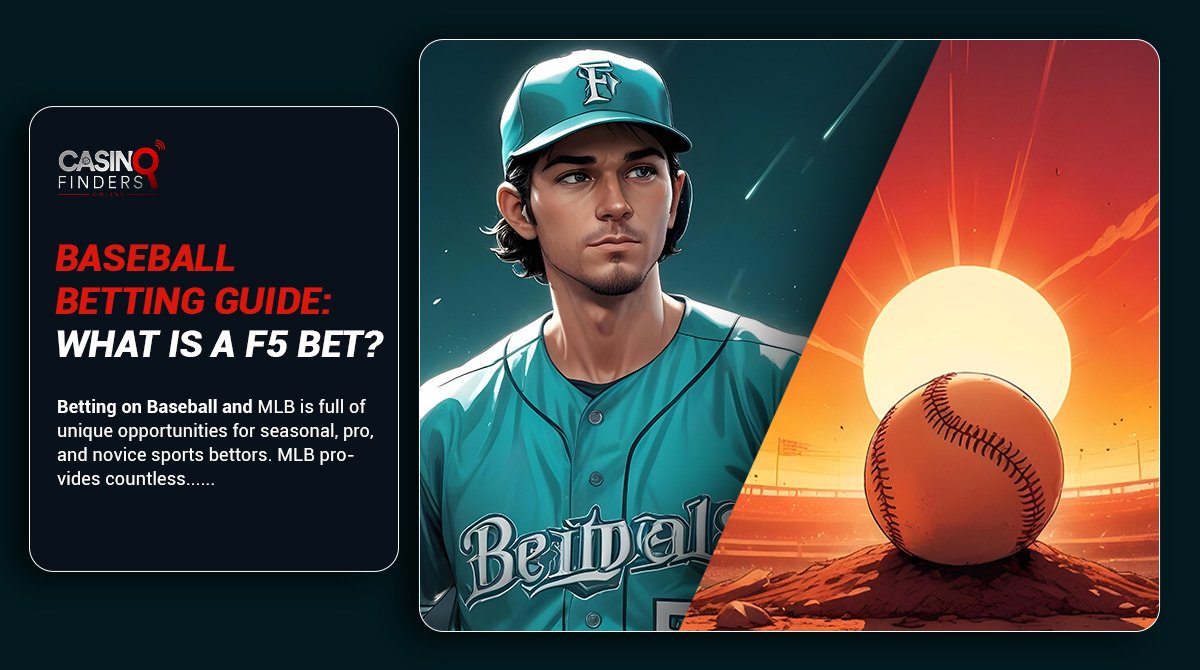 thumbnail image about F5 bet in baseball betting featuring a baseball player with a cap and a ball