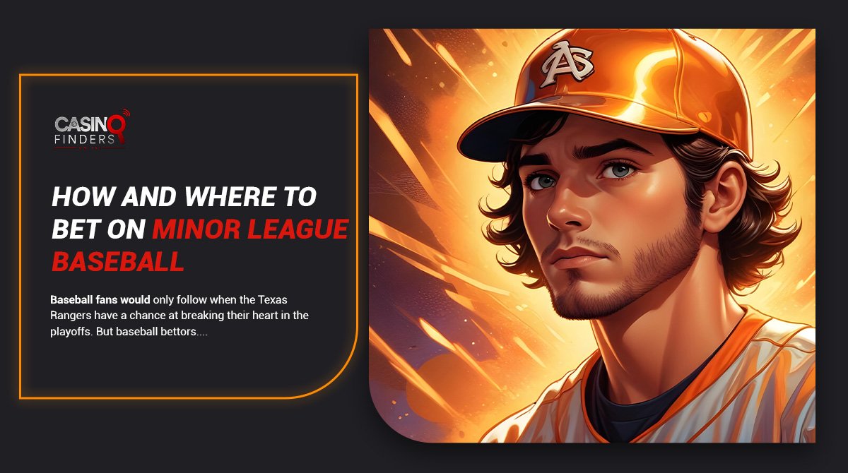 thumbnail image featuring a male baseball player about how and where to bet on Minor League Baseball