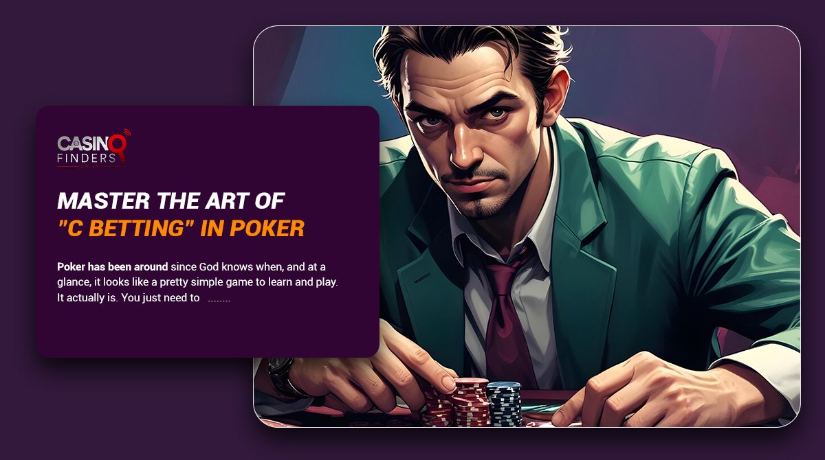 thumbnail image featuring a male poker player explaining what is c-betting in poker