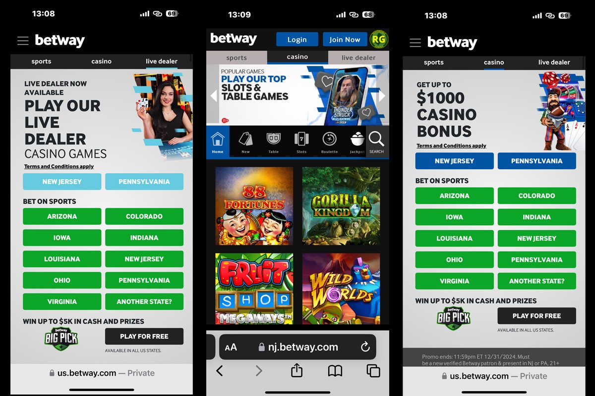 Betway Casino Mobile App 